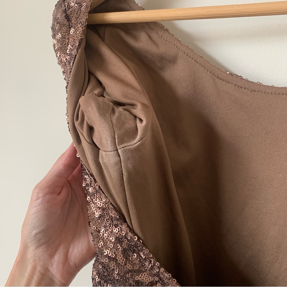 Backstage Fever Dress In Bronze View 2